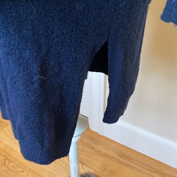 Lucky Brand striped open front Longline Cardigan Women’s pockets Sz M Fall Warm - Picture 5 of 7